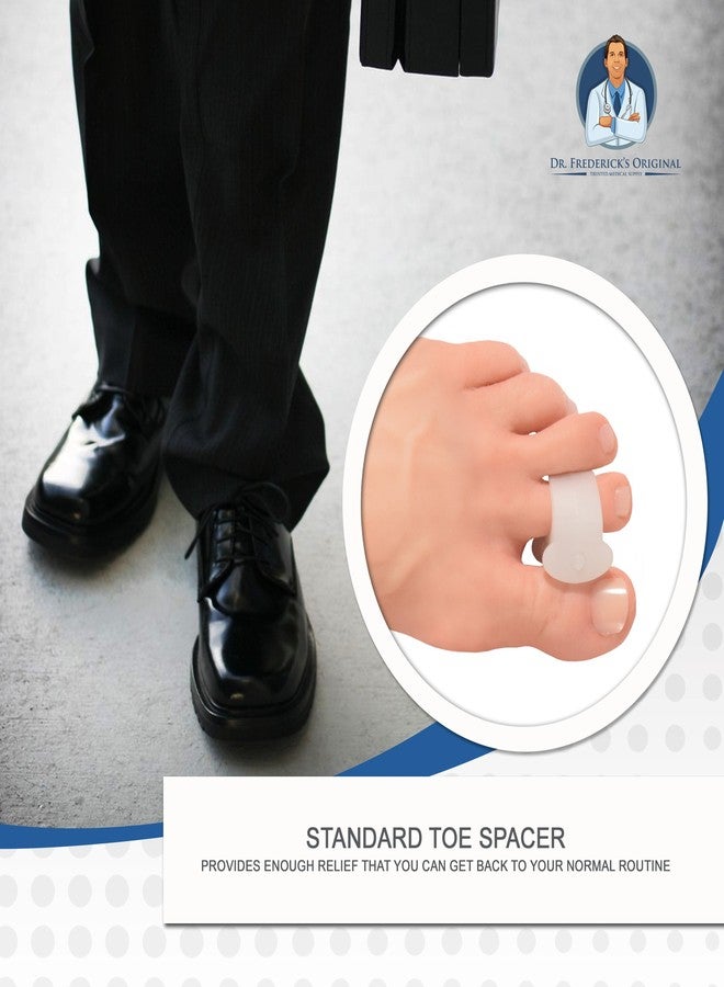Dr. Frederick's Original Bunion Relief Cushions - 4 ct - Gel Toe Separators for Shoes - Temporary Bunion Corrector for Men & Women - Image 2